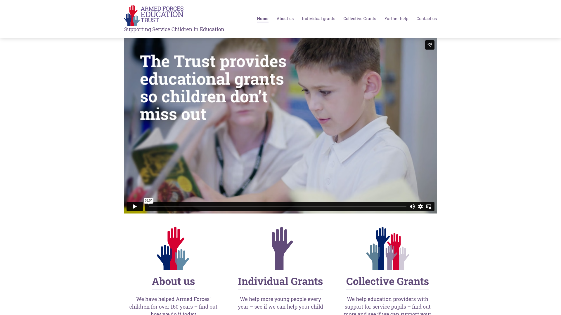 Website screenshot