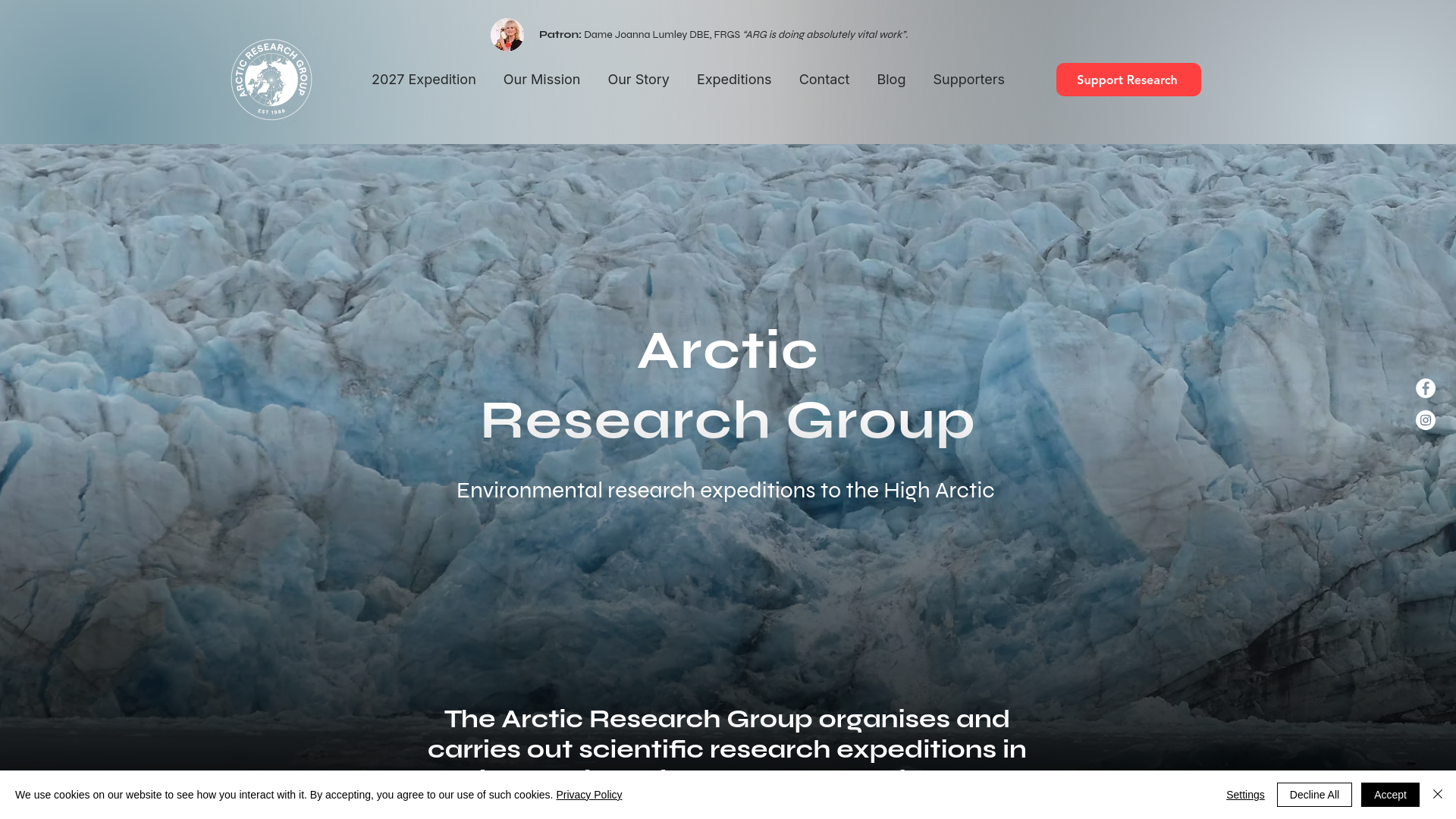 Website screenshot