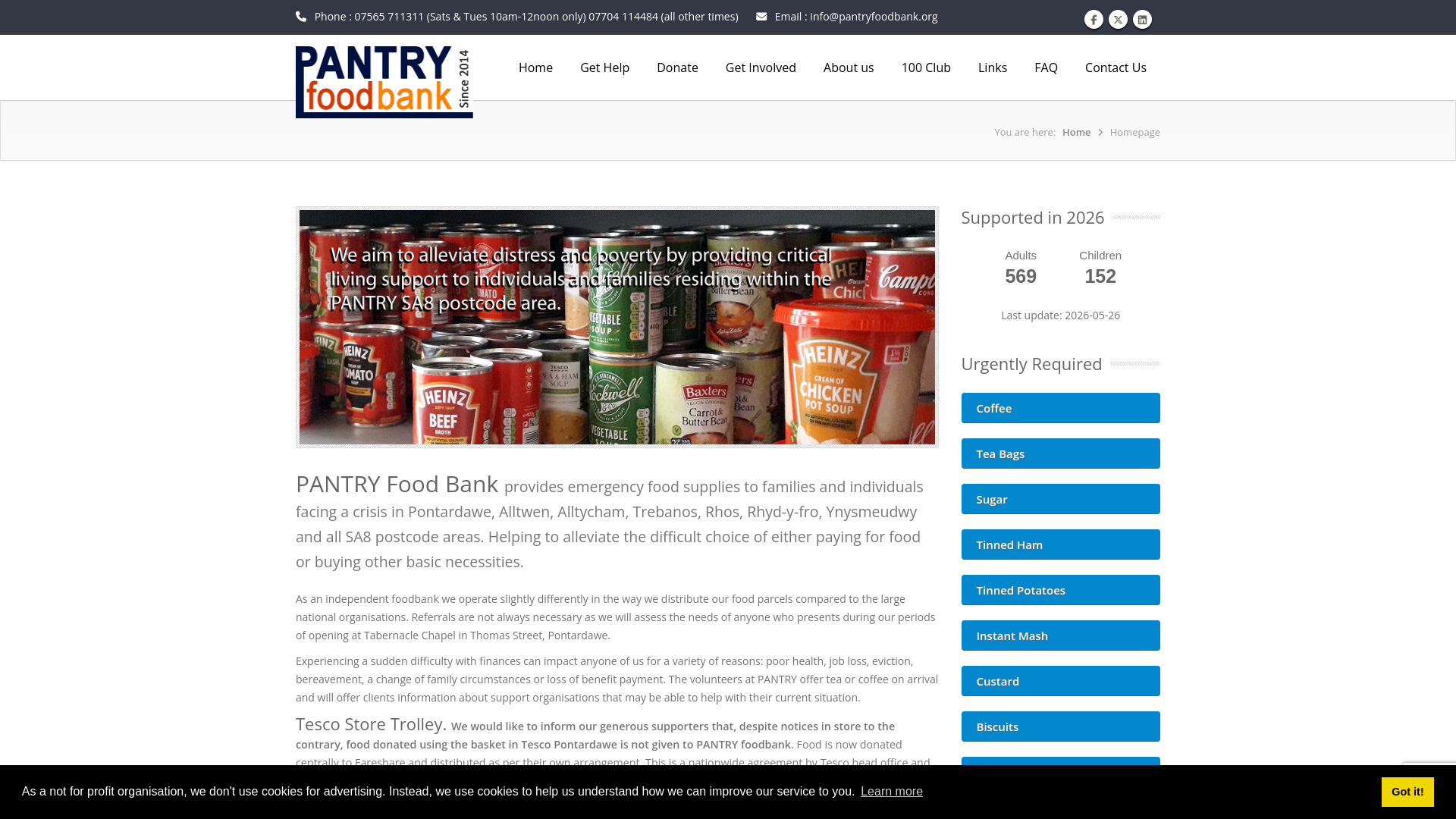 Website screenshot