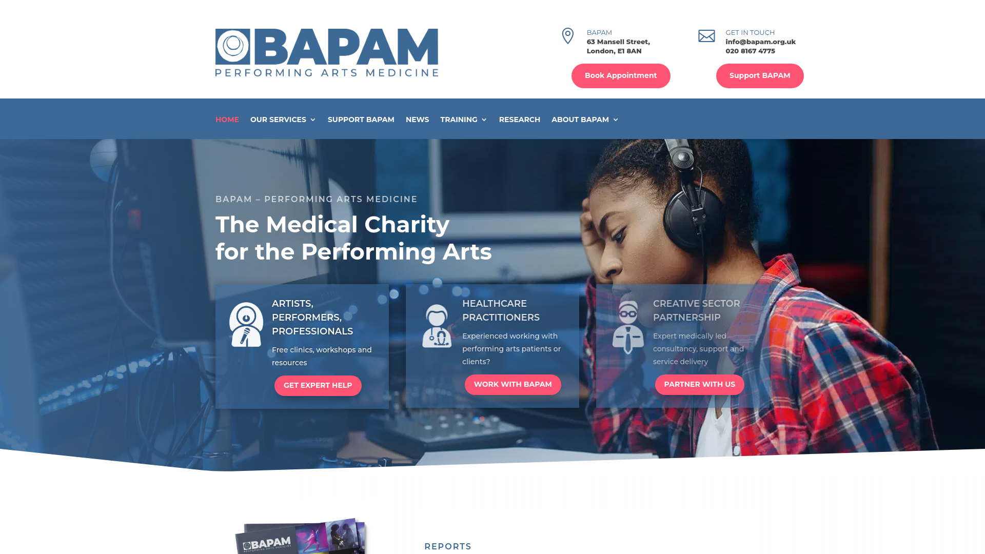 Website screenshot
