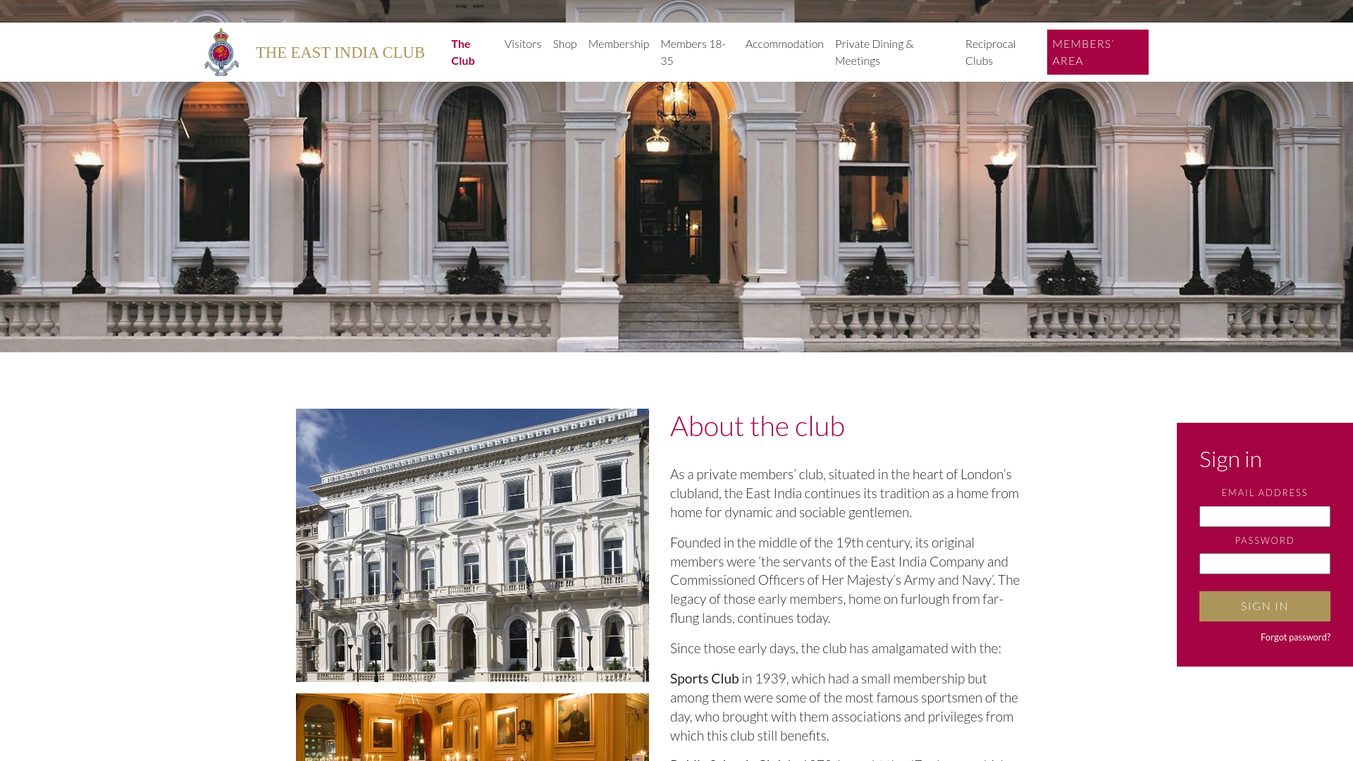 Website screenshot