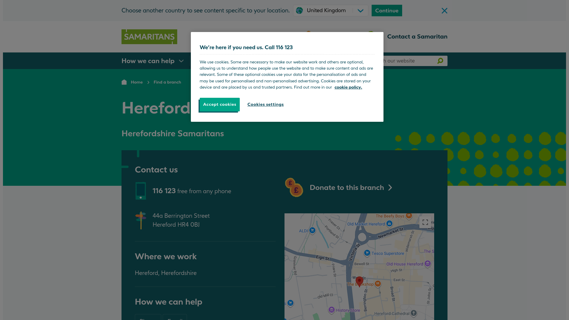Website screenshot