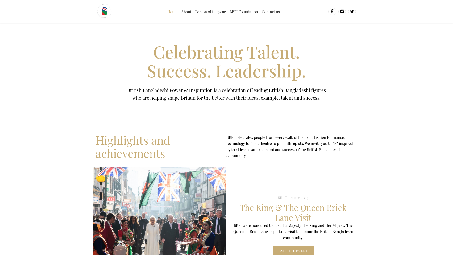 Website screenshot