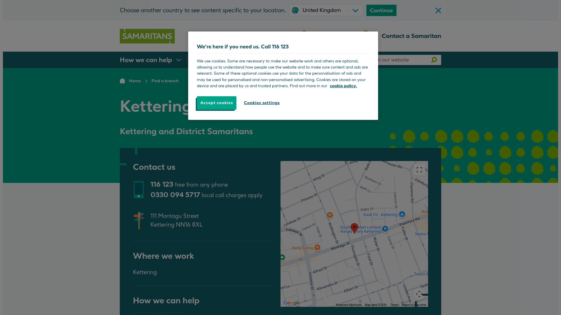 Website screenshot