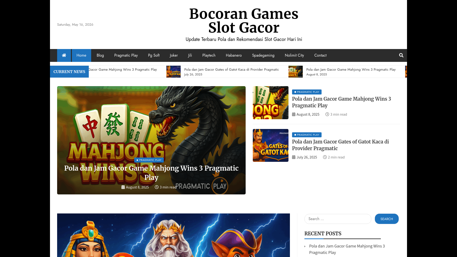Website screenshot