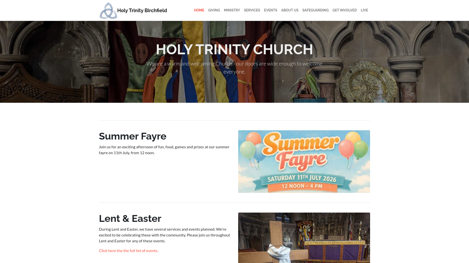 Website screenshot