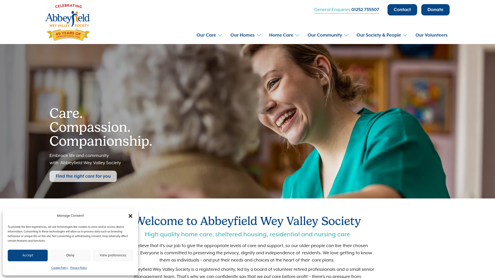 Website screenshot