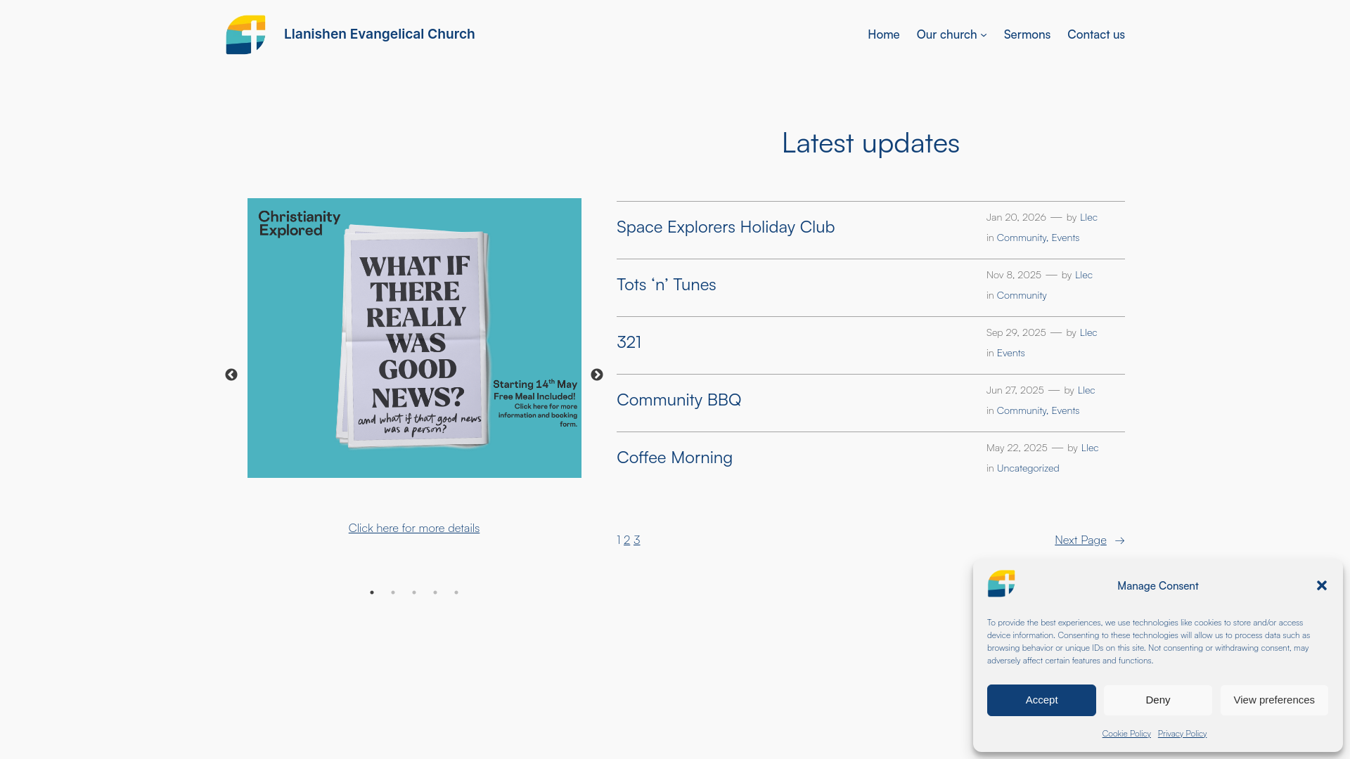 Website screenshot