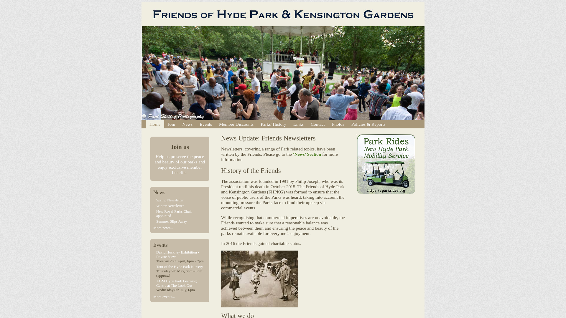 Website screenshot