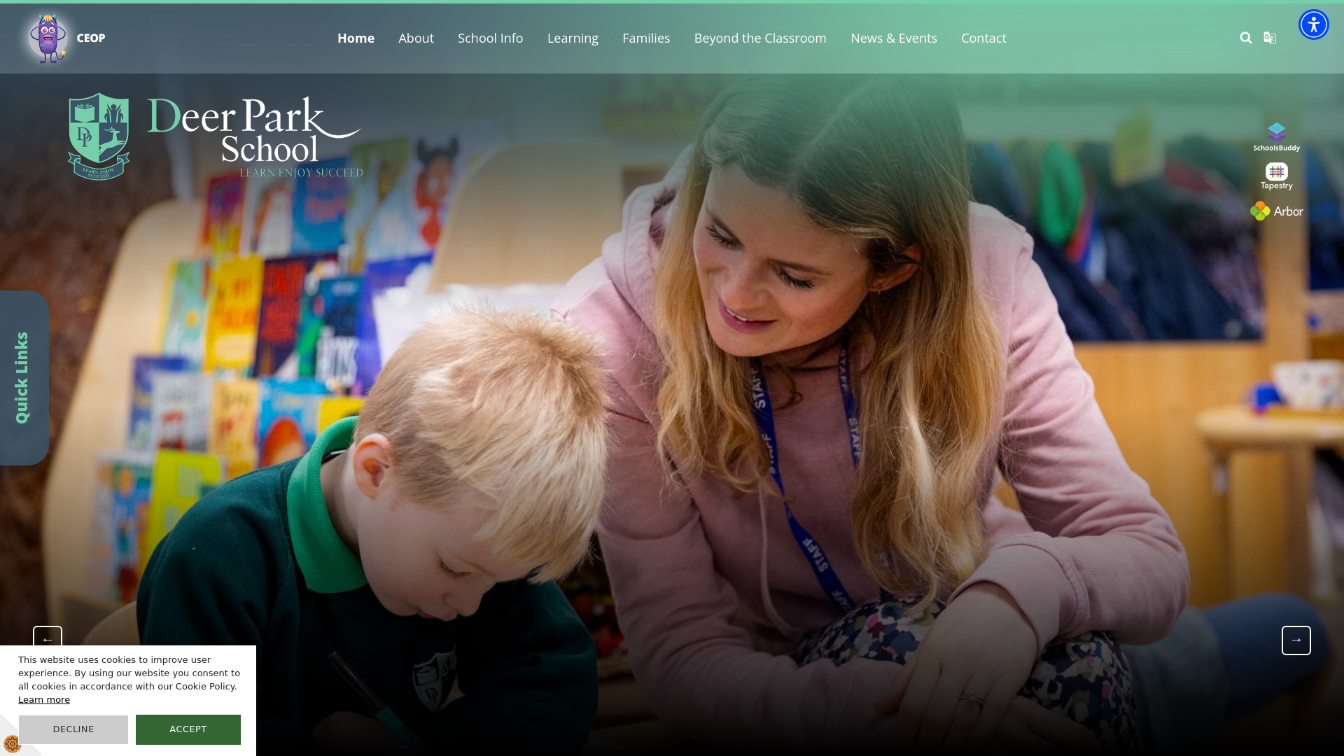 Website screenshot