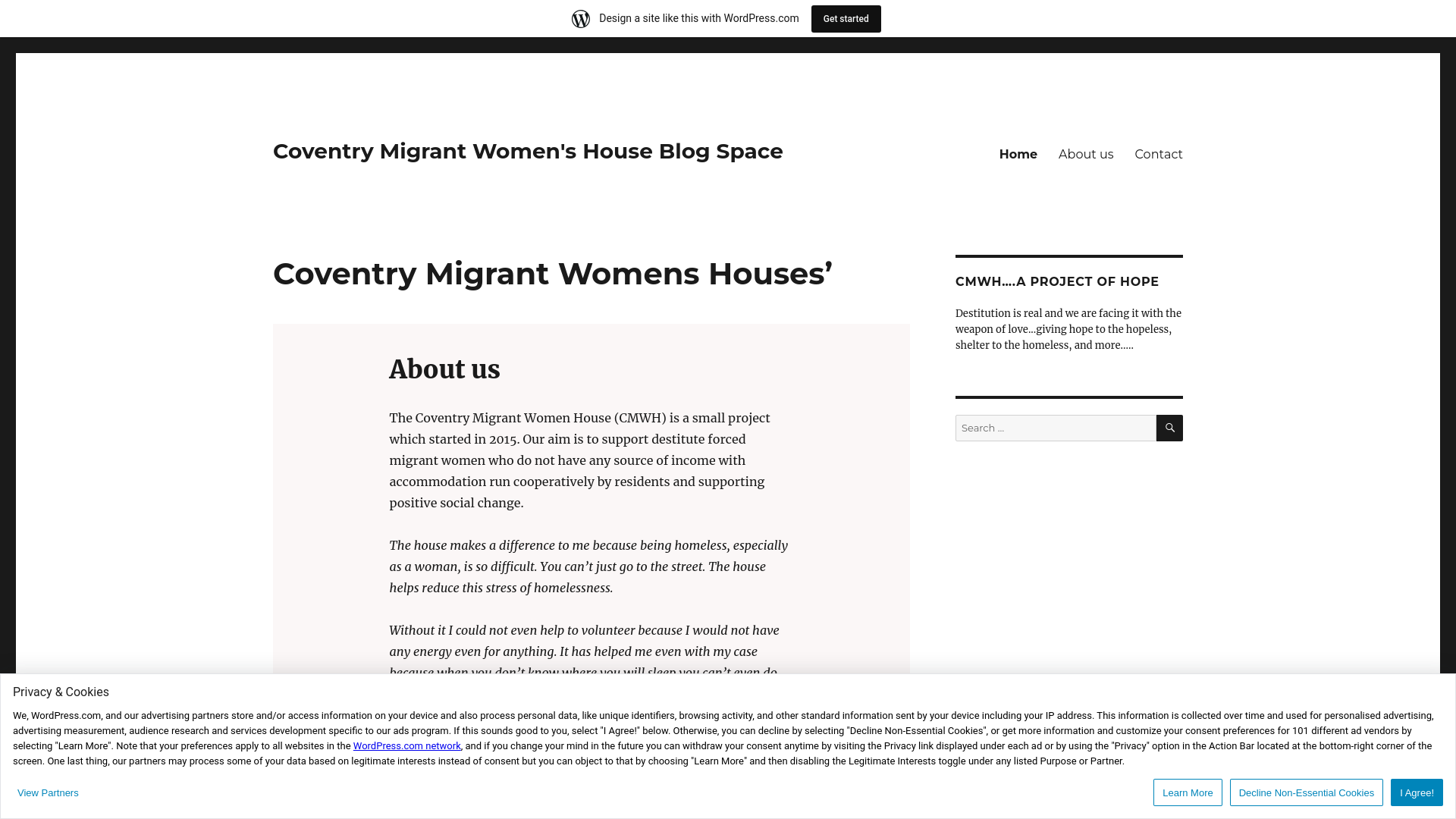 Website screenshot
