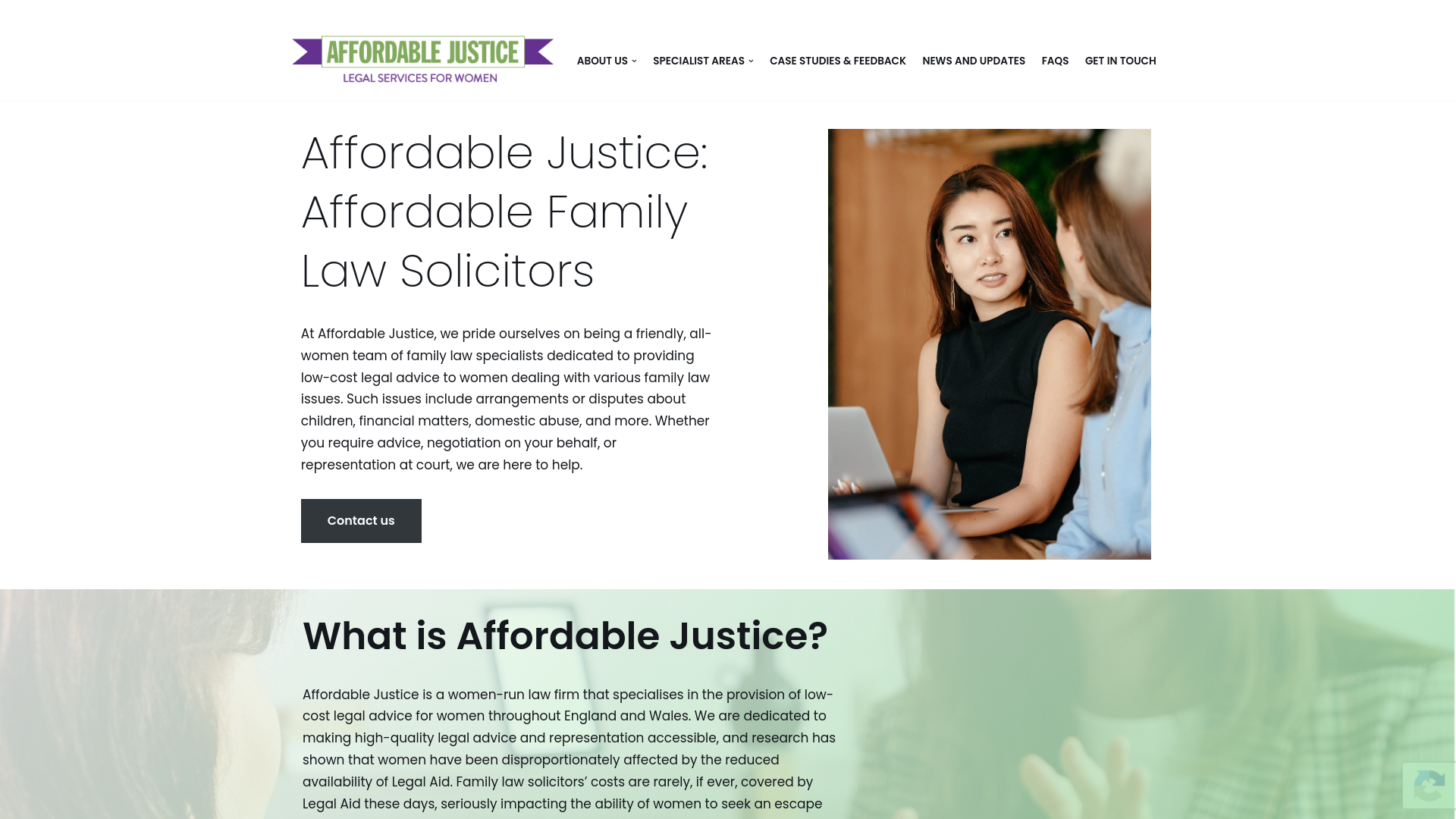 Website screenshot
