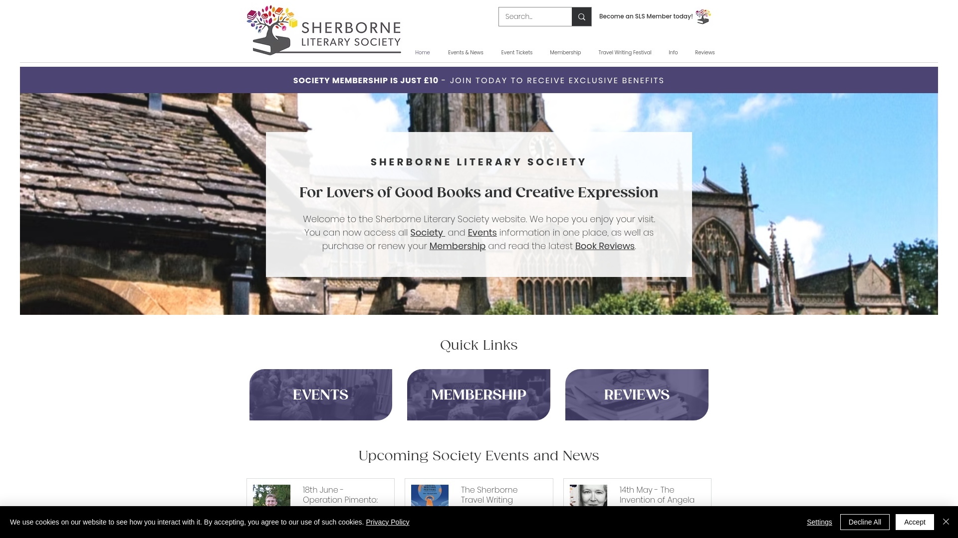 Website screenshot
