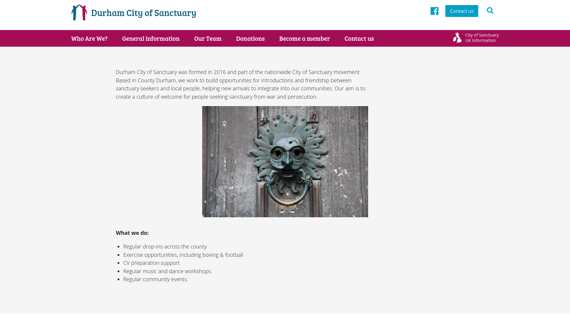 Website screenshot