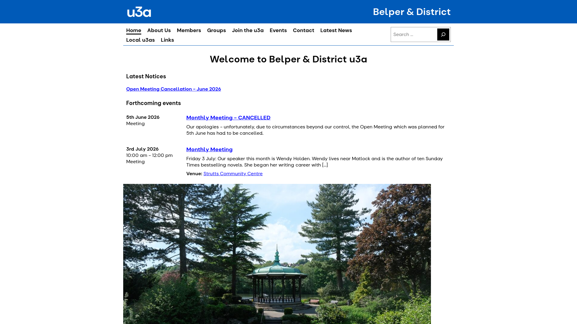 Website screenshot