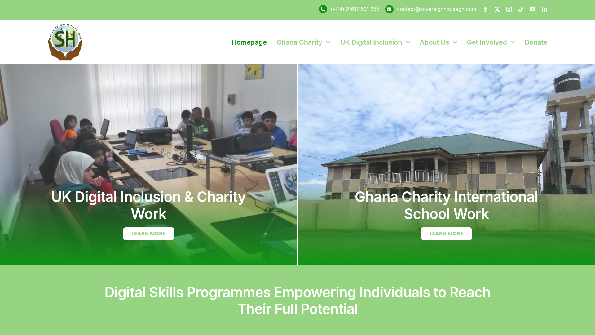 Website screenshot