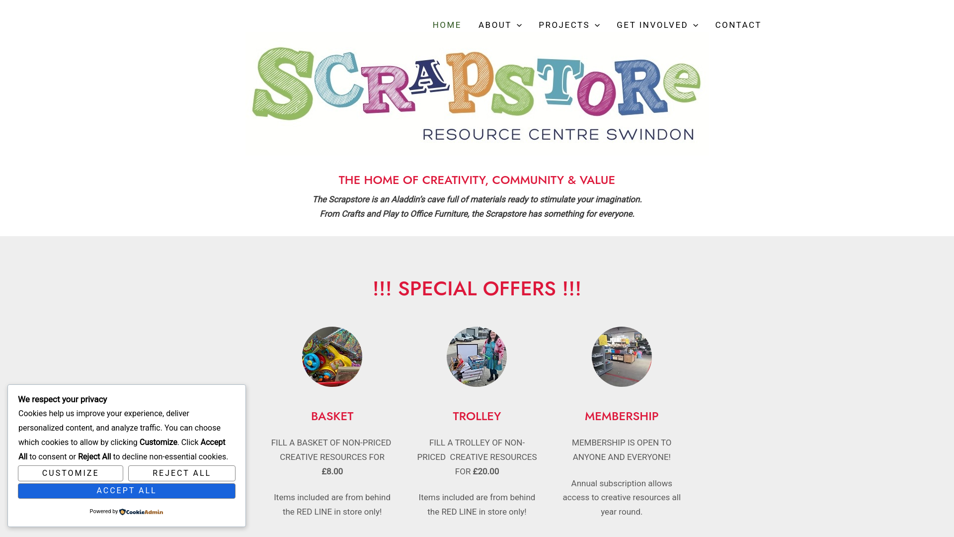Website screenshot