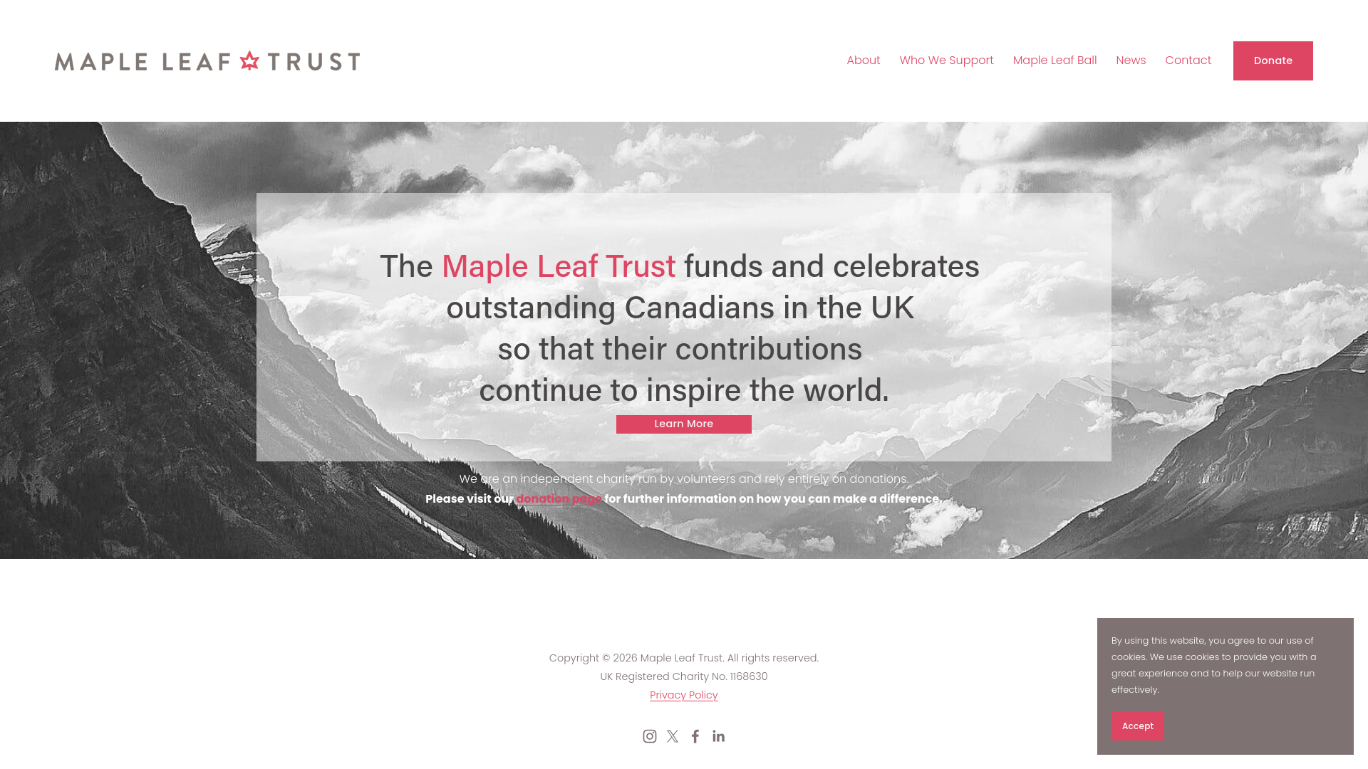 Website screenshot