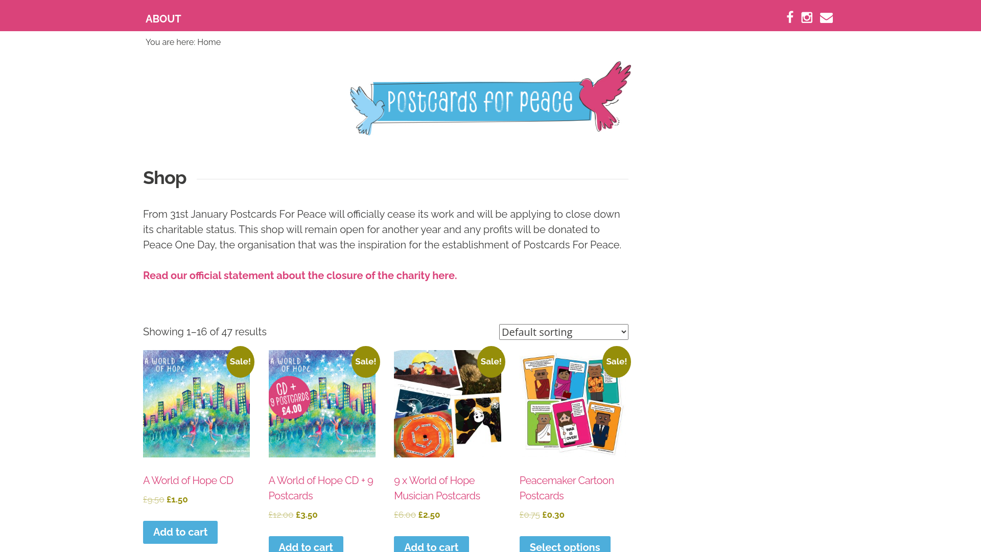 Website screenshot