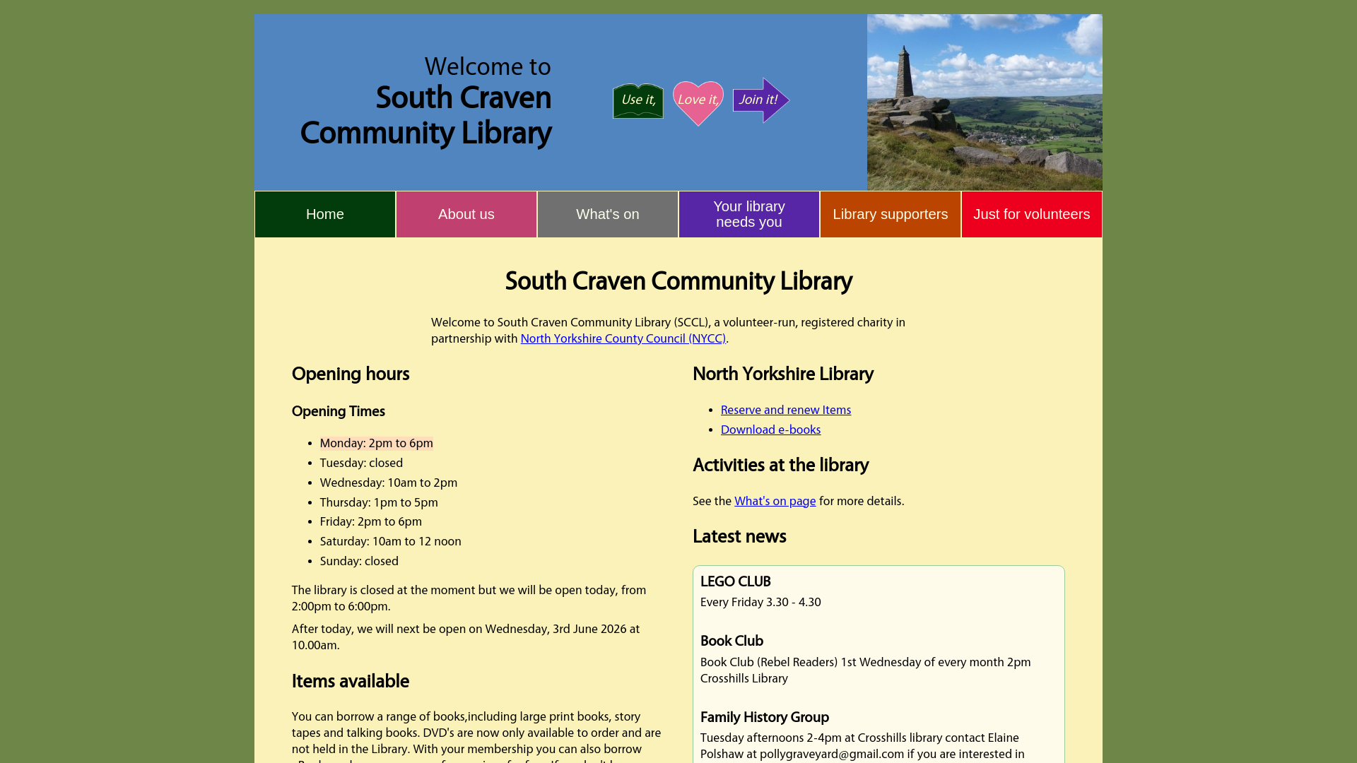 Website screenshot