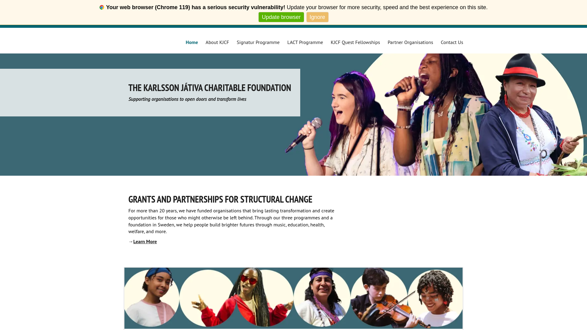 Website screenshot