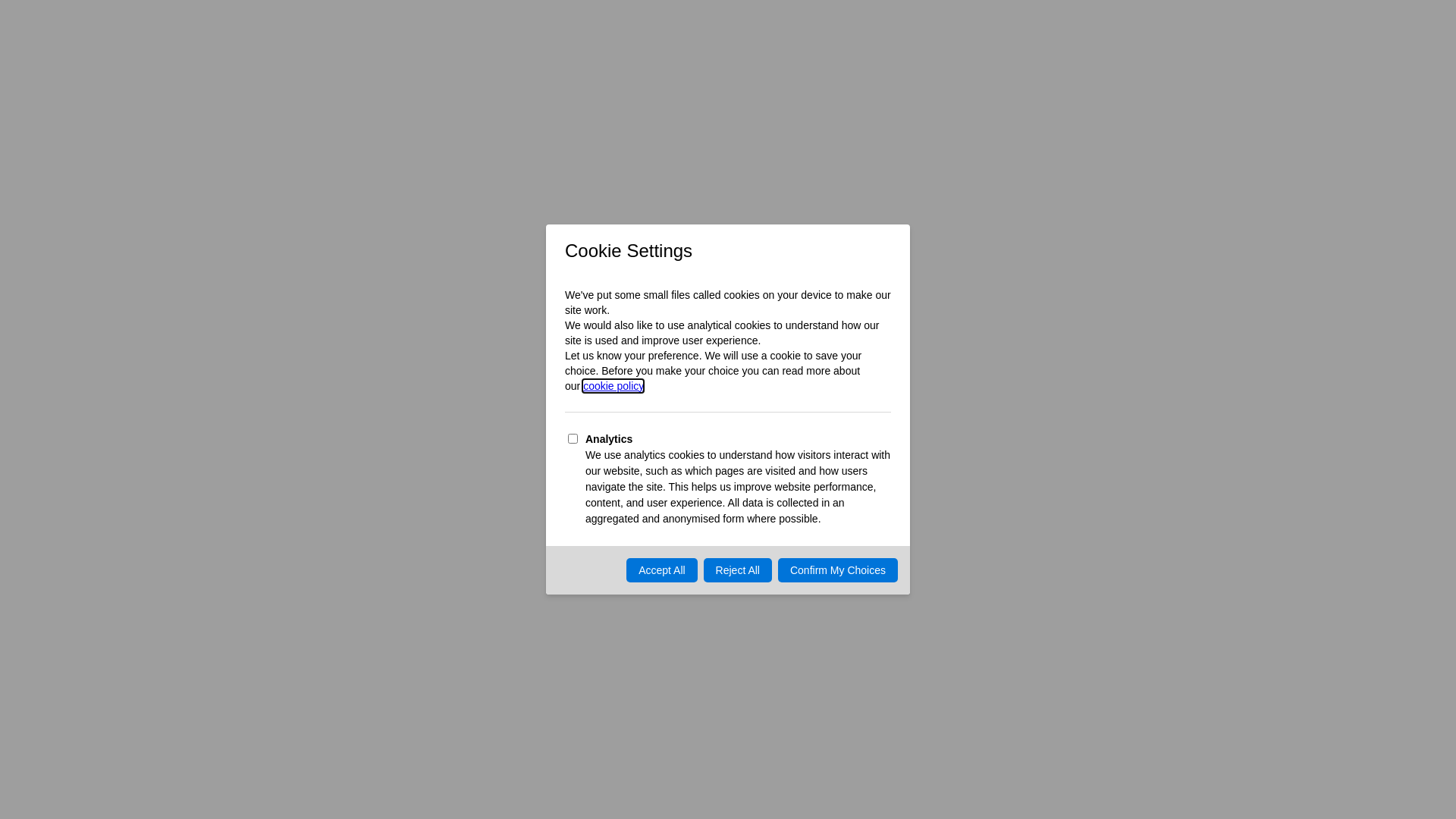 Website screenshot