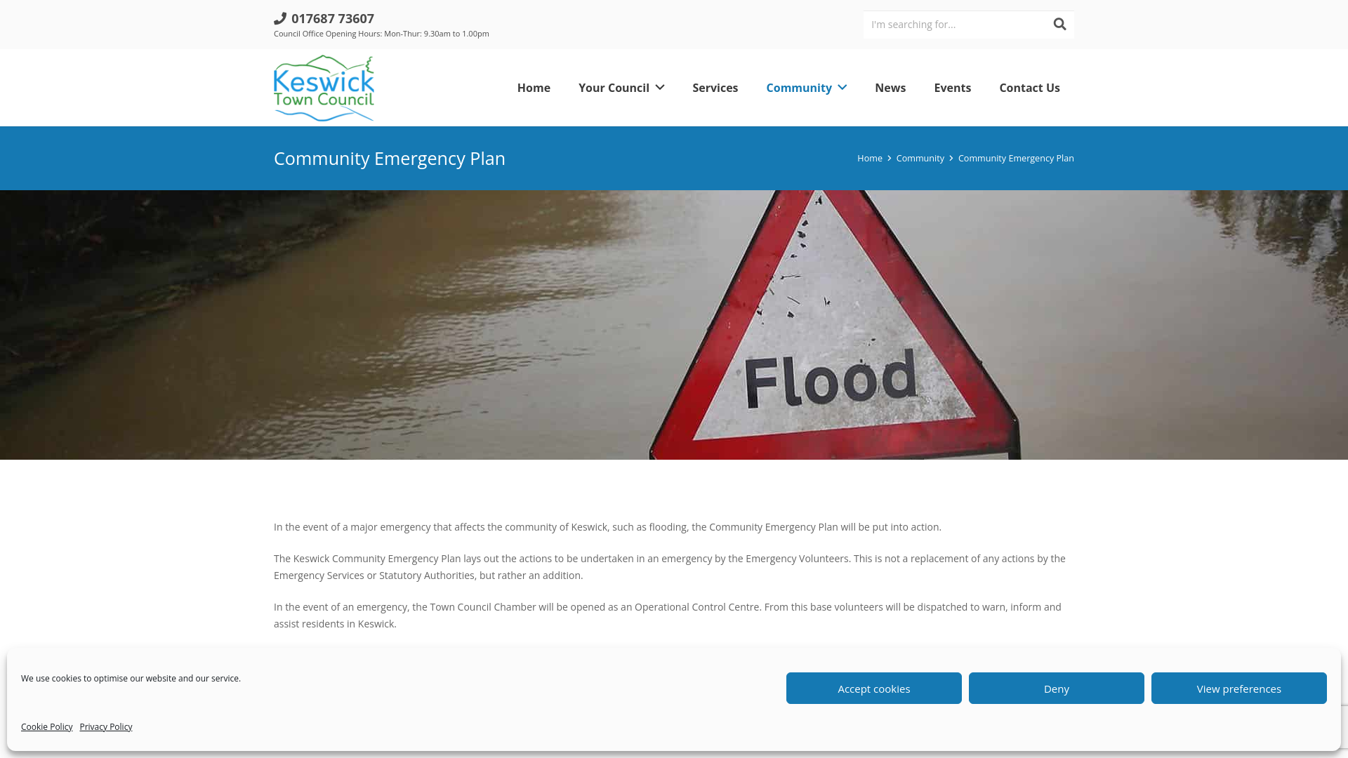 Website screenshot