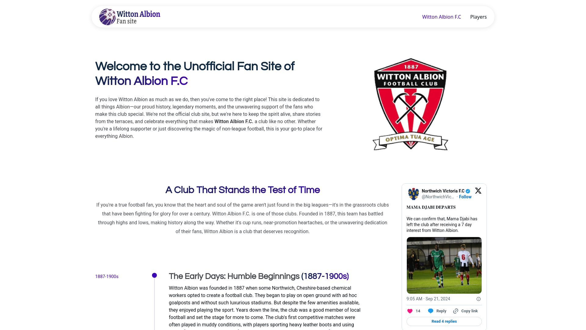Website screenshot