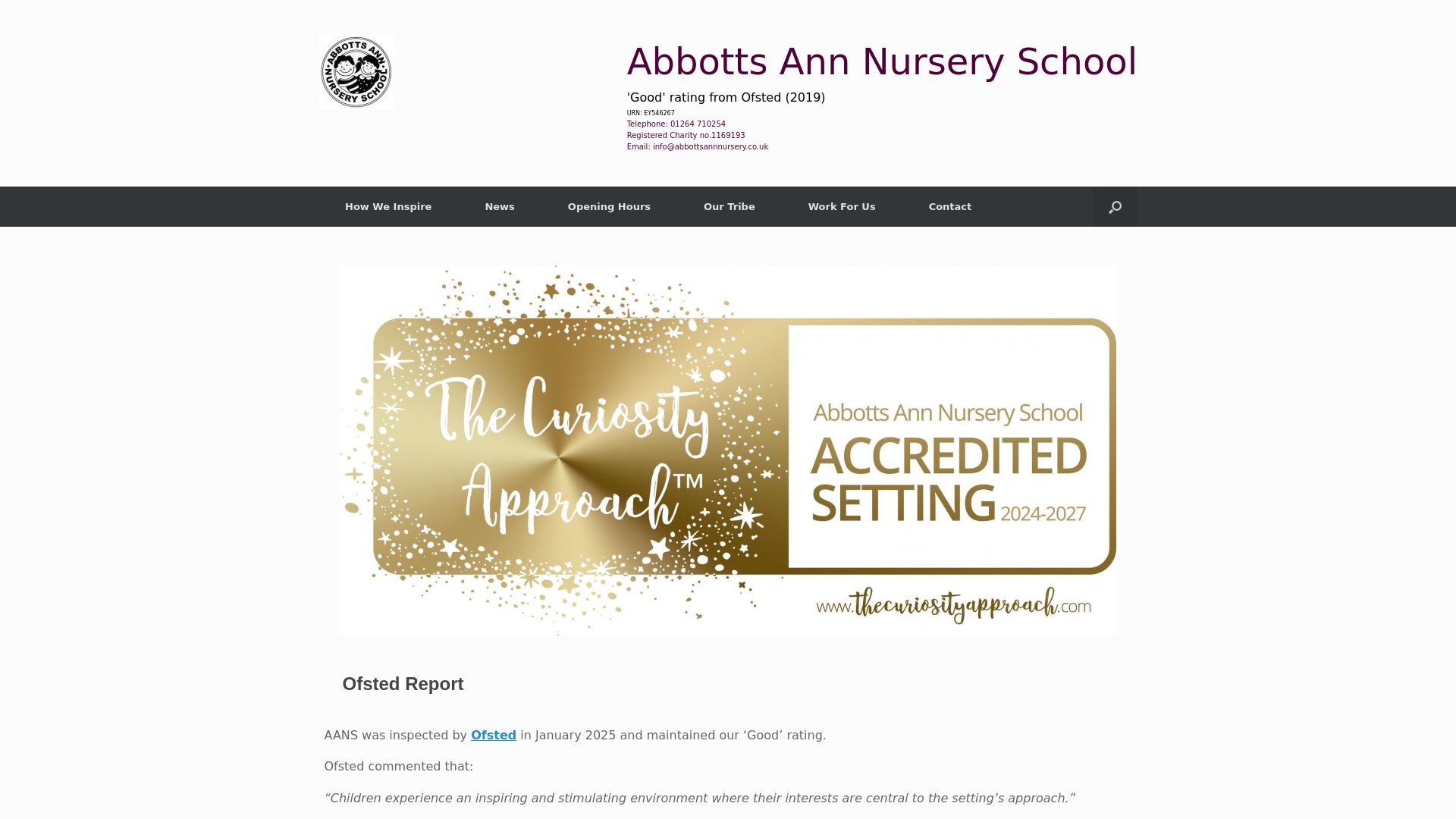 Website screenshot