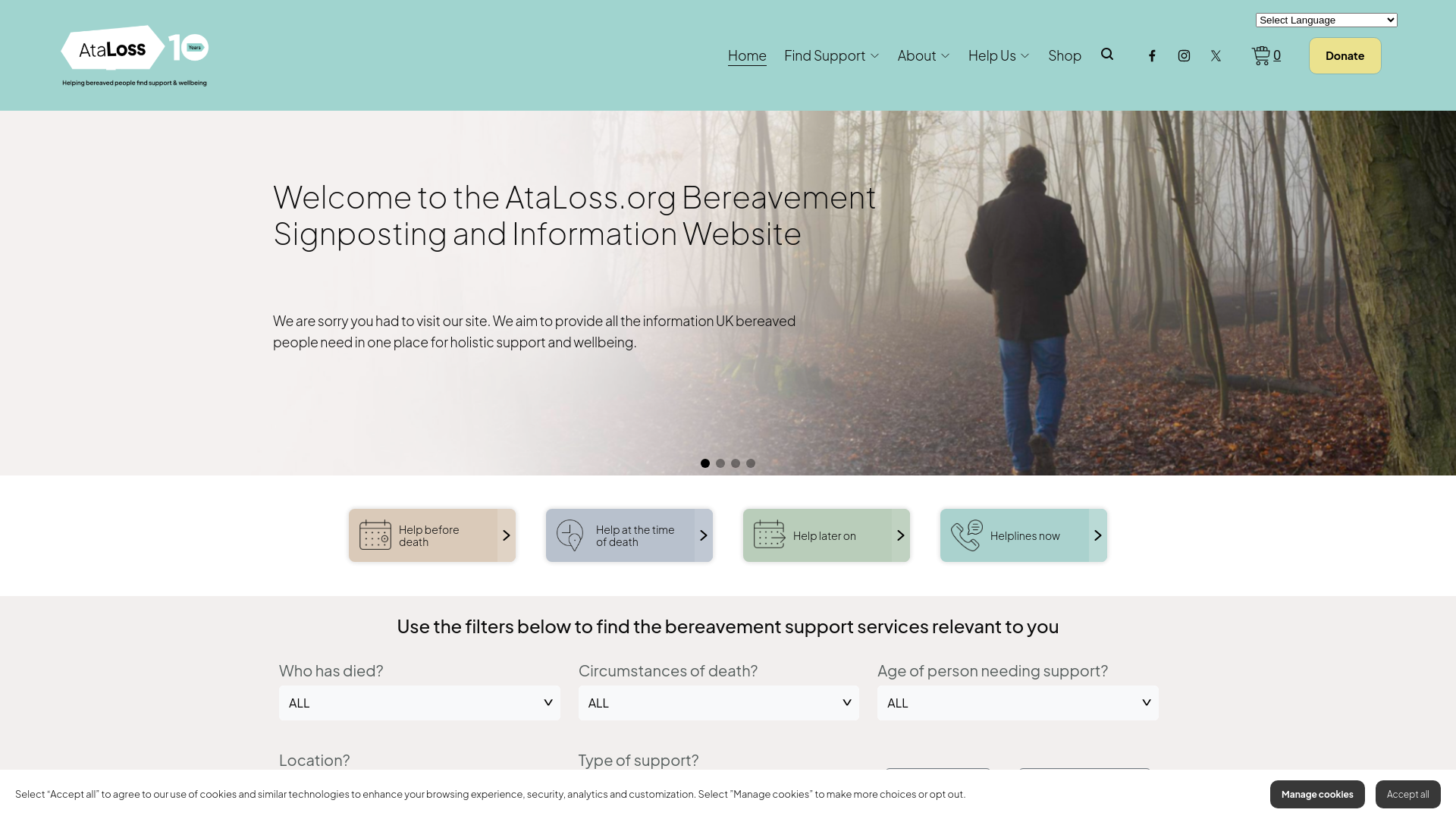 Website screenshot