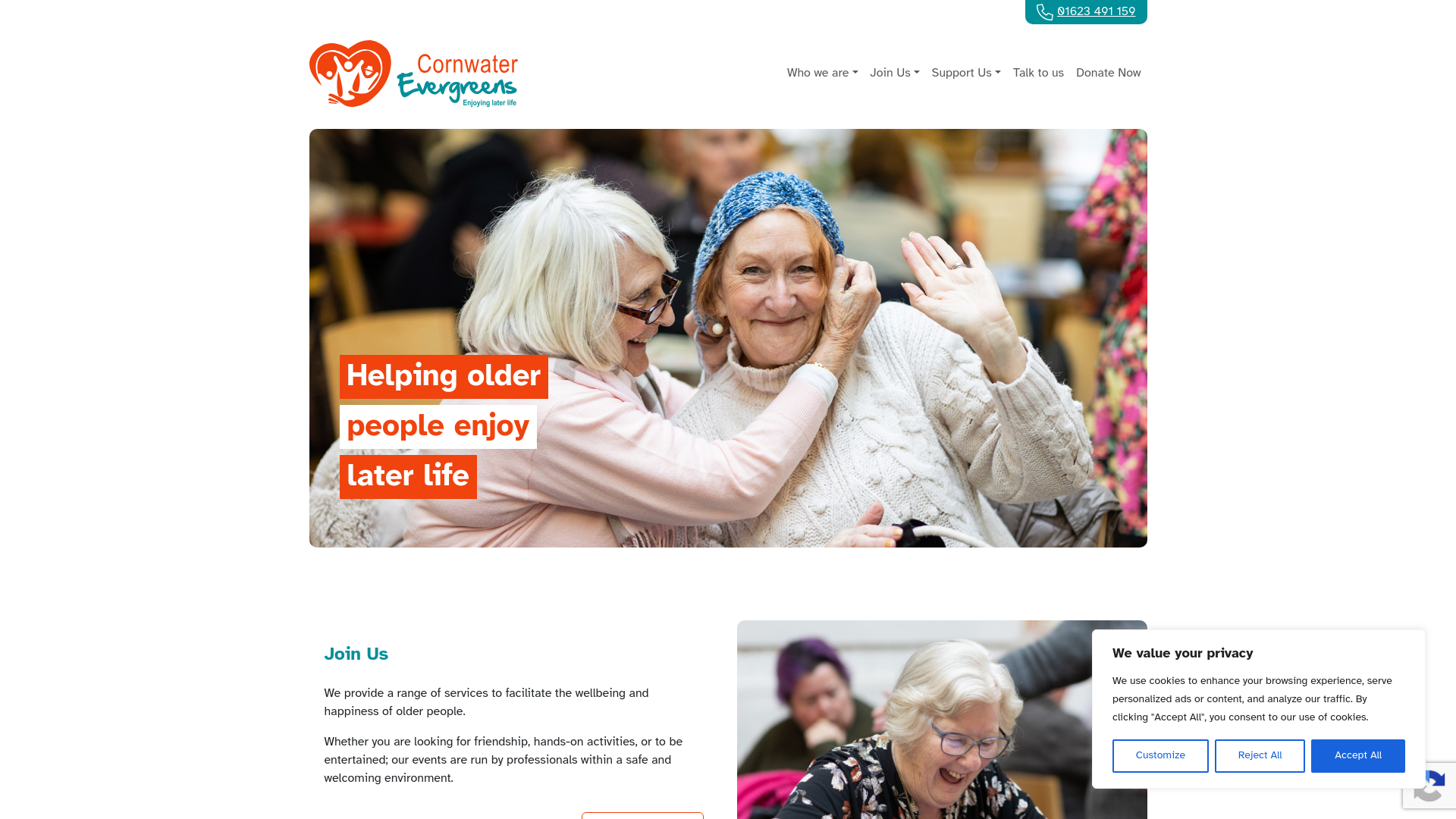 Website screenshot