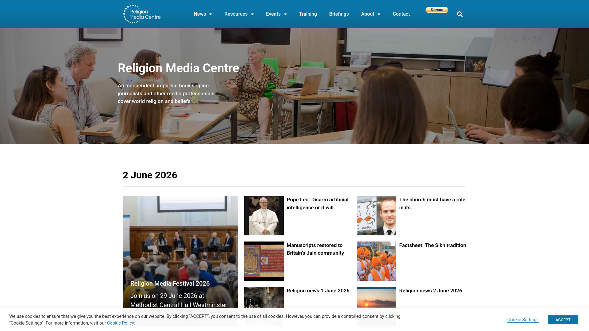 Website screenshot
