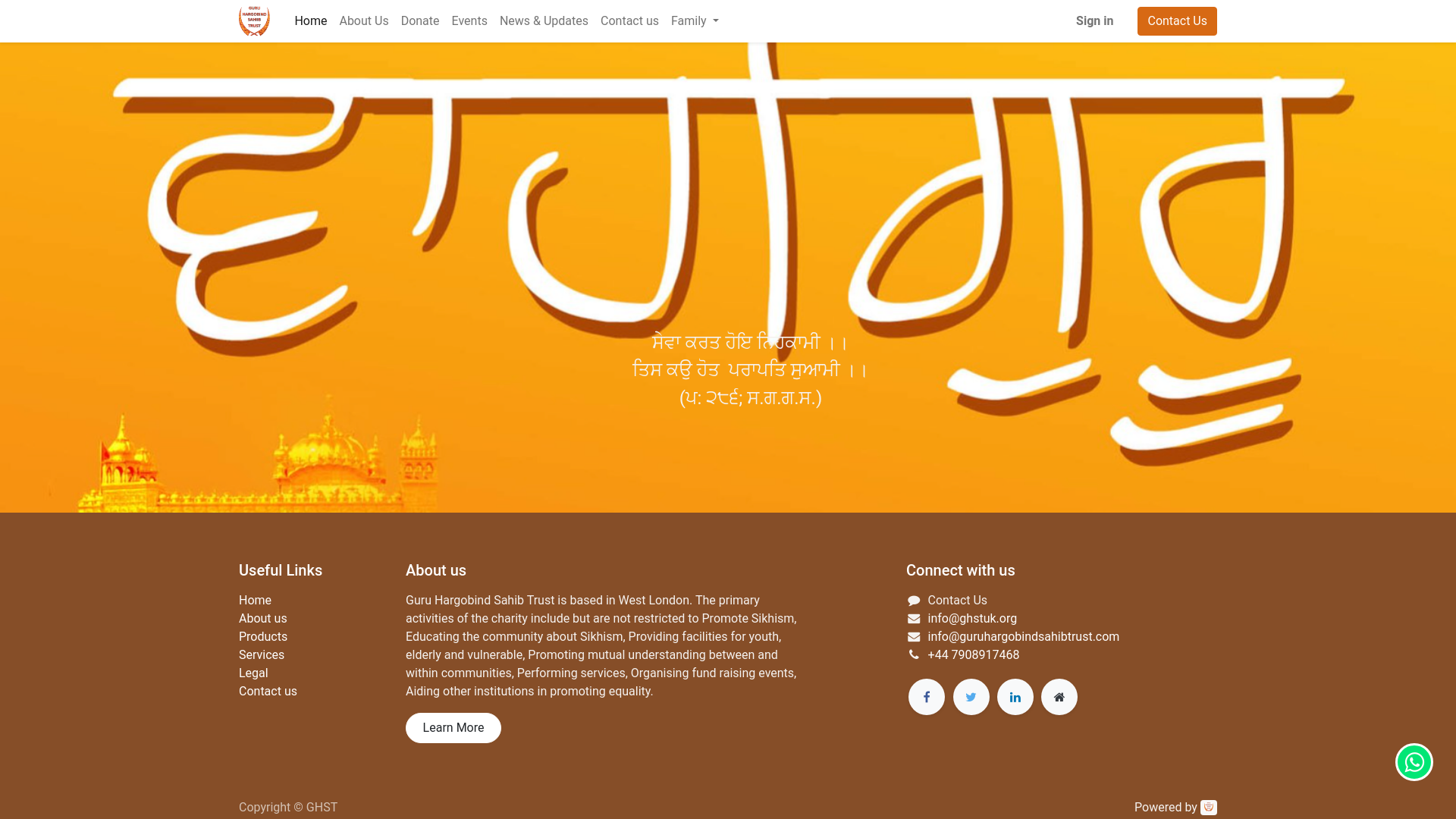 Website screenshot