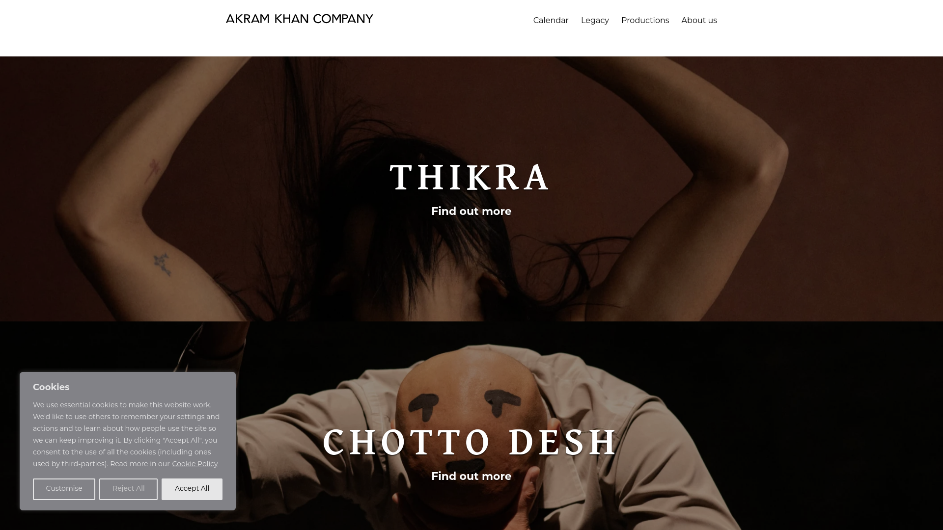 Website screenshot