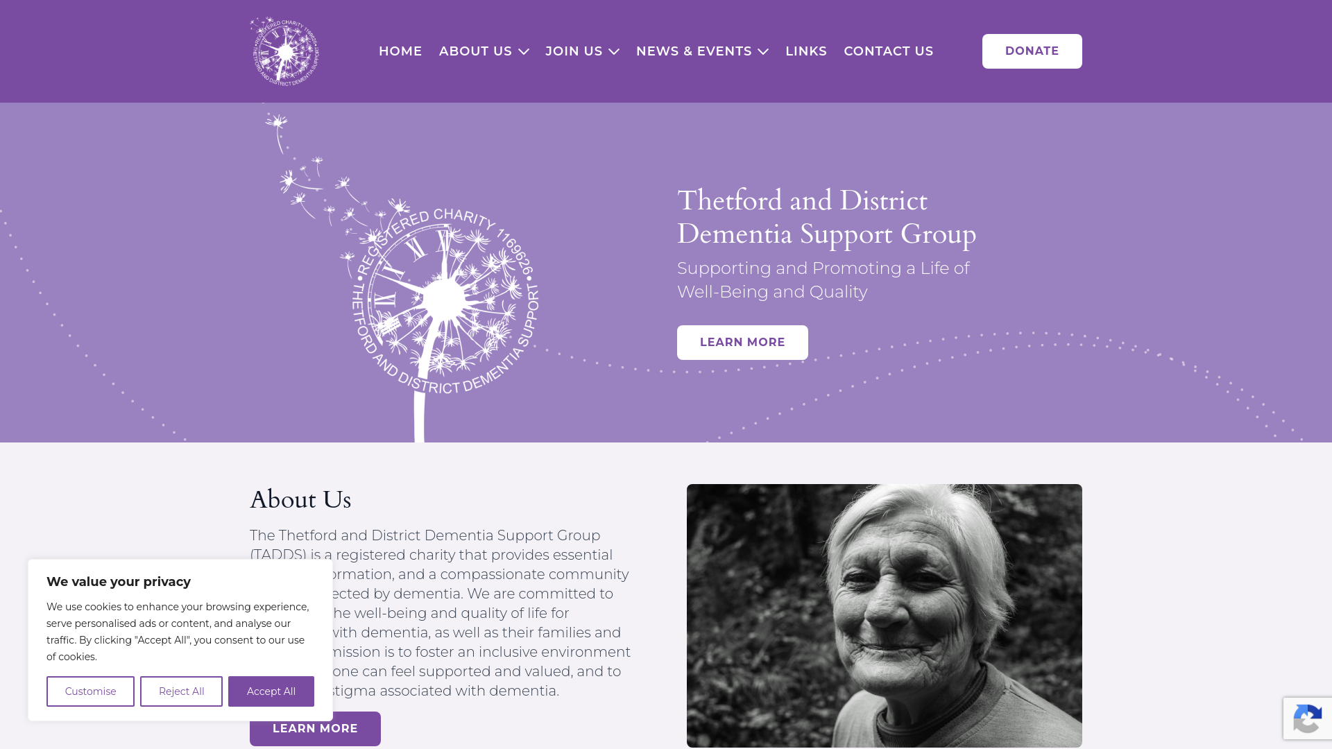 Website screenshot