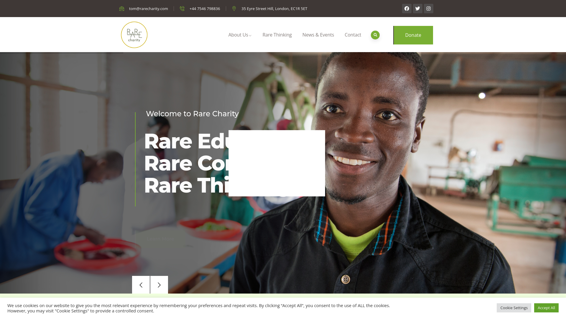 Website screenshot