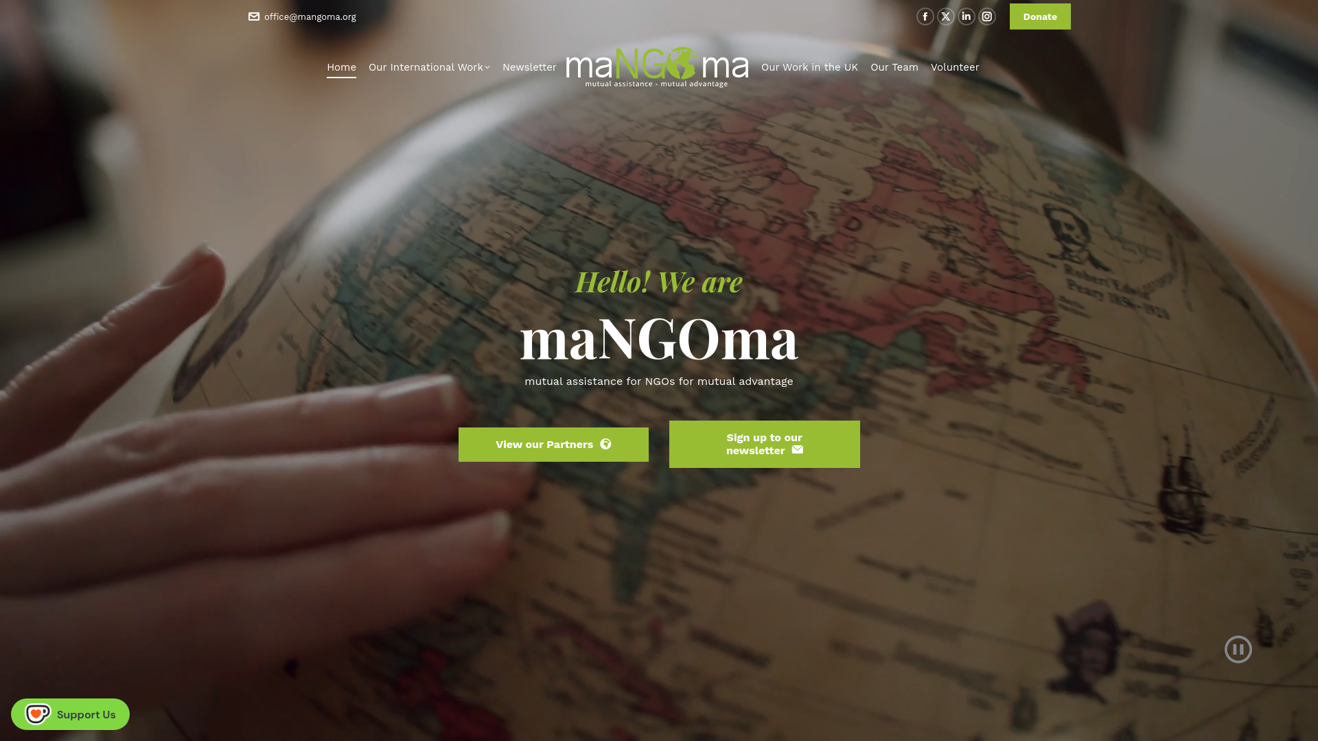 Website screenshot