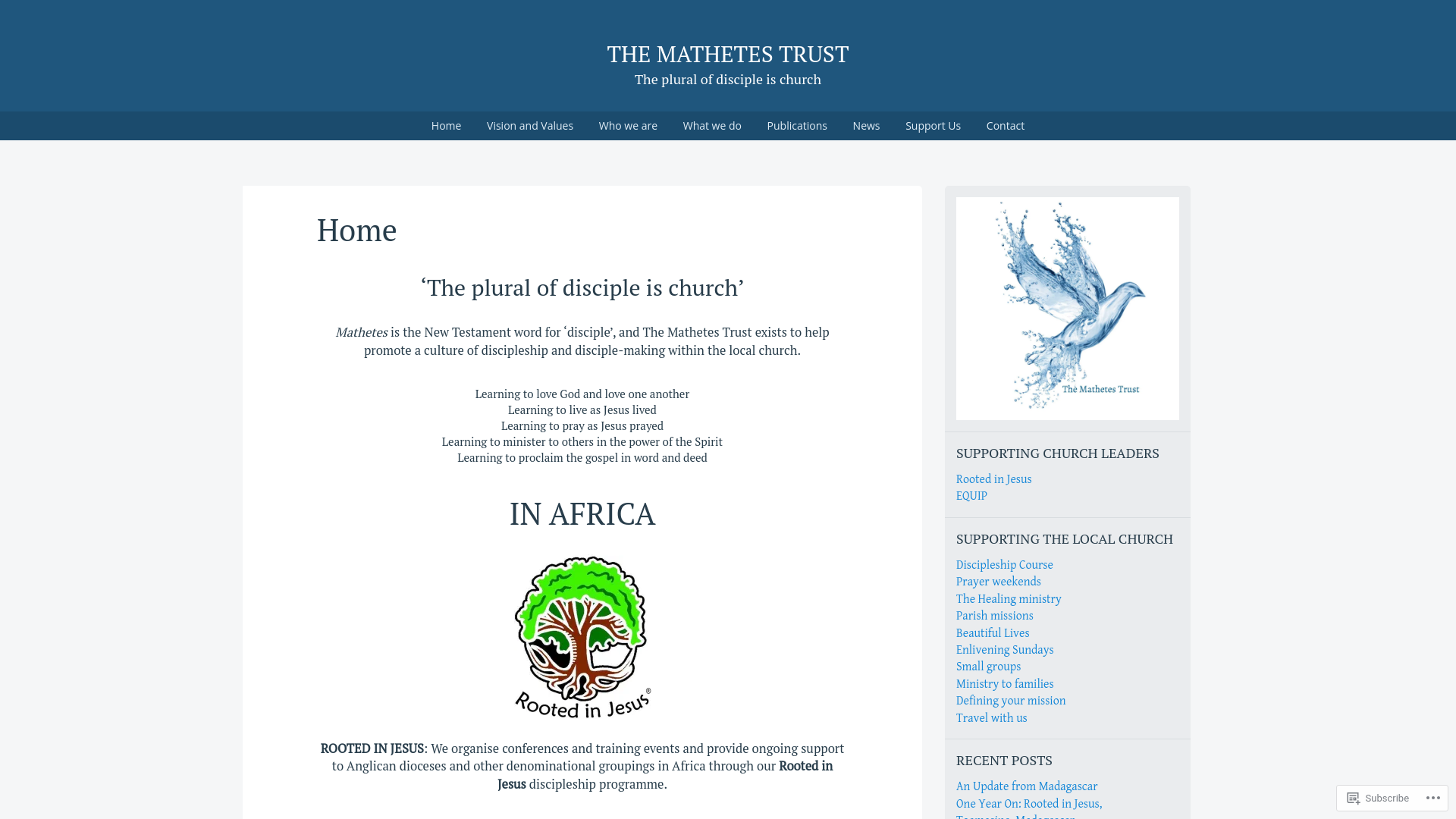 Website screenshot