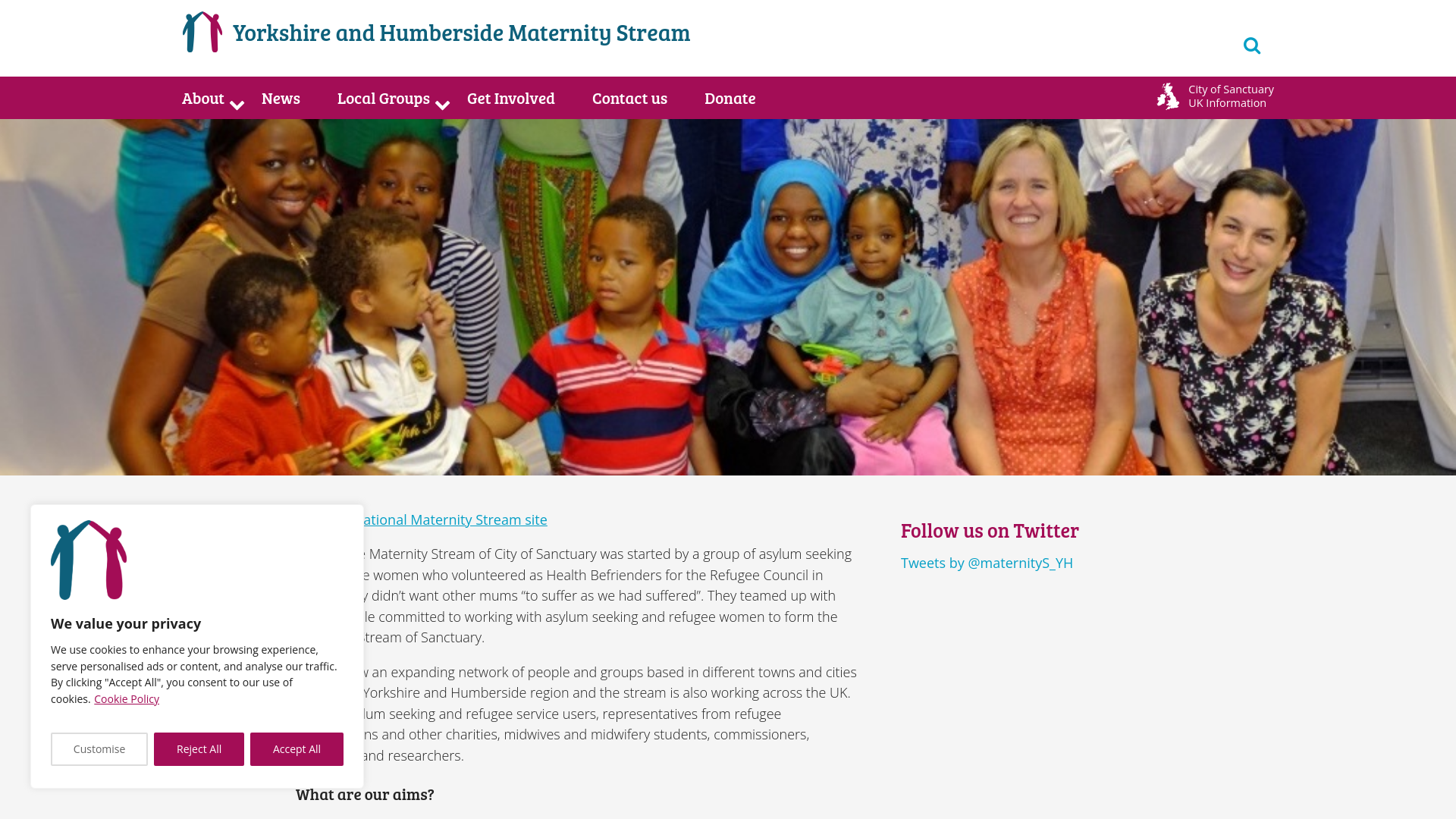 Website screenshot