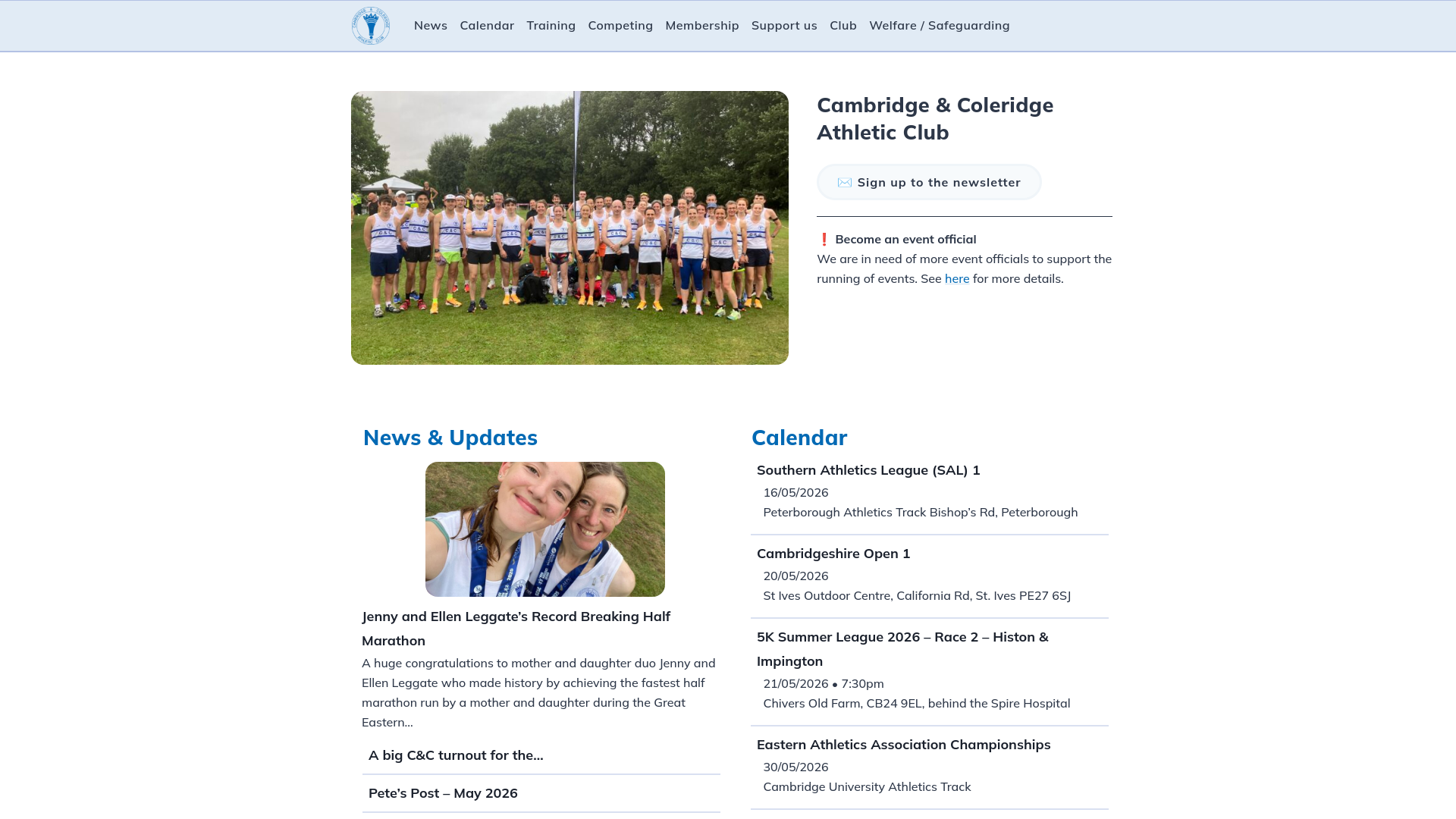 Website screenshot