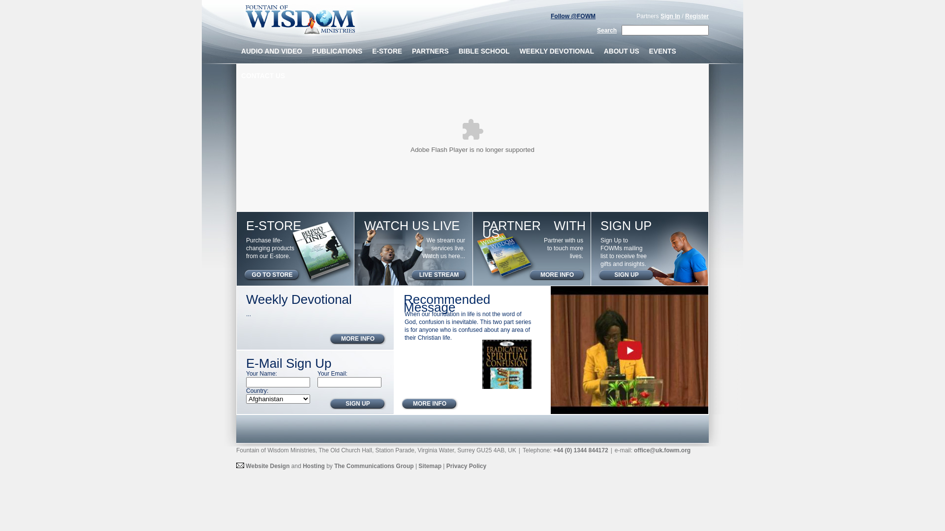 Website screenshot