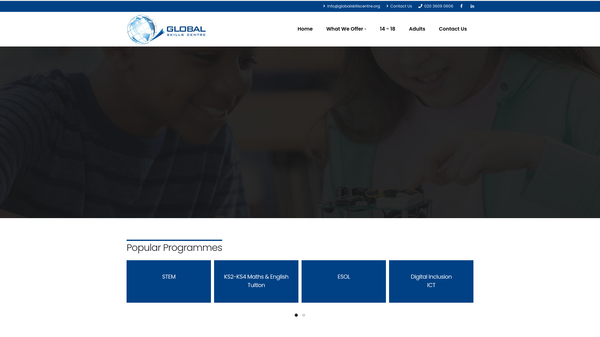 Website screenshot