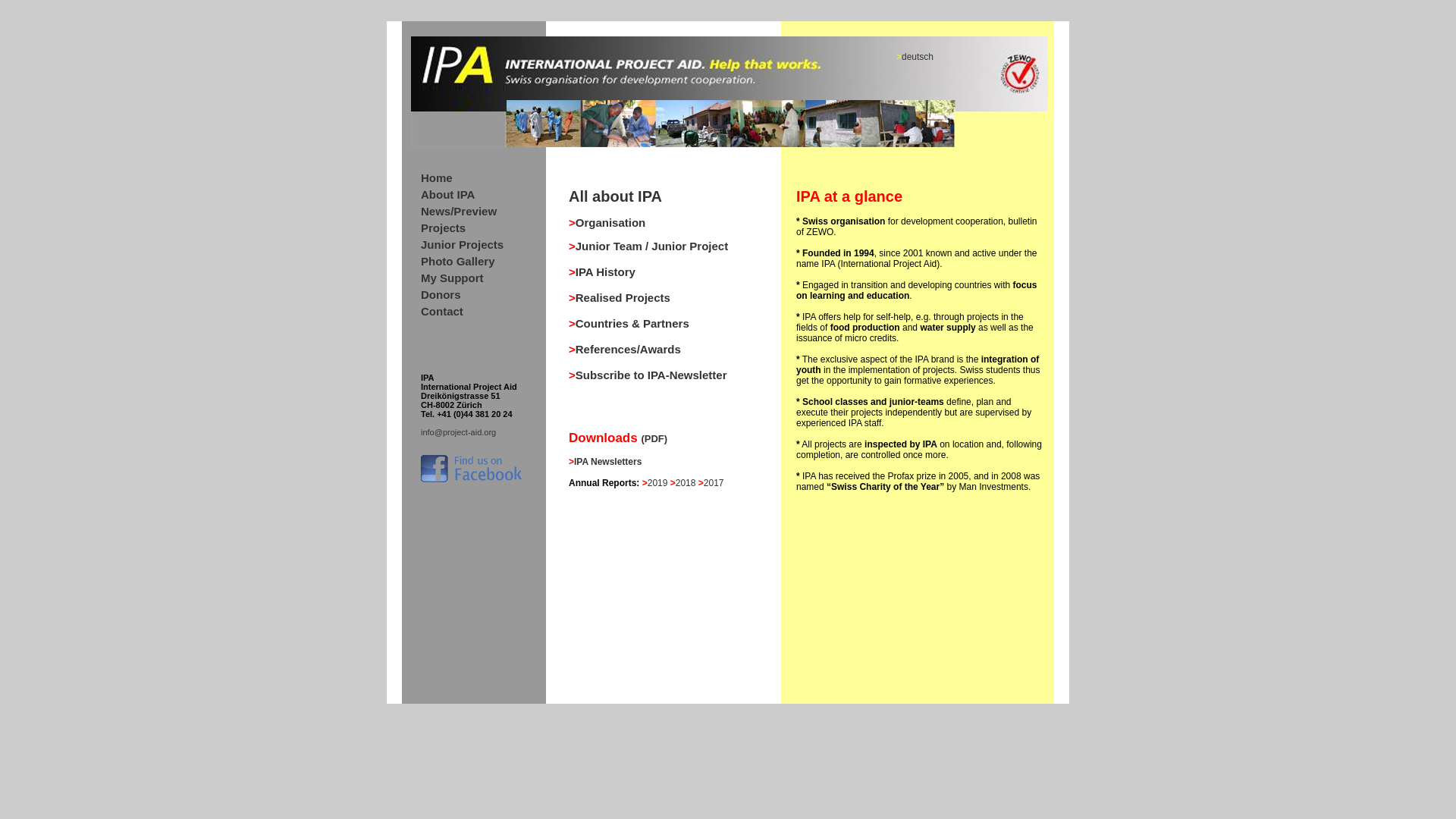Website screenshot