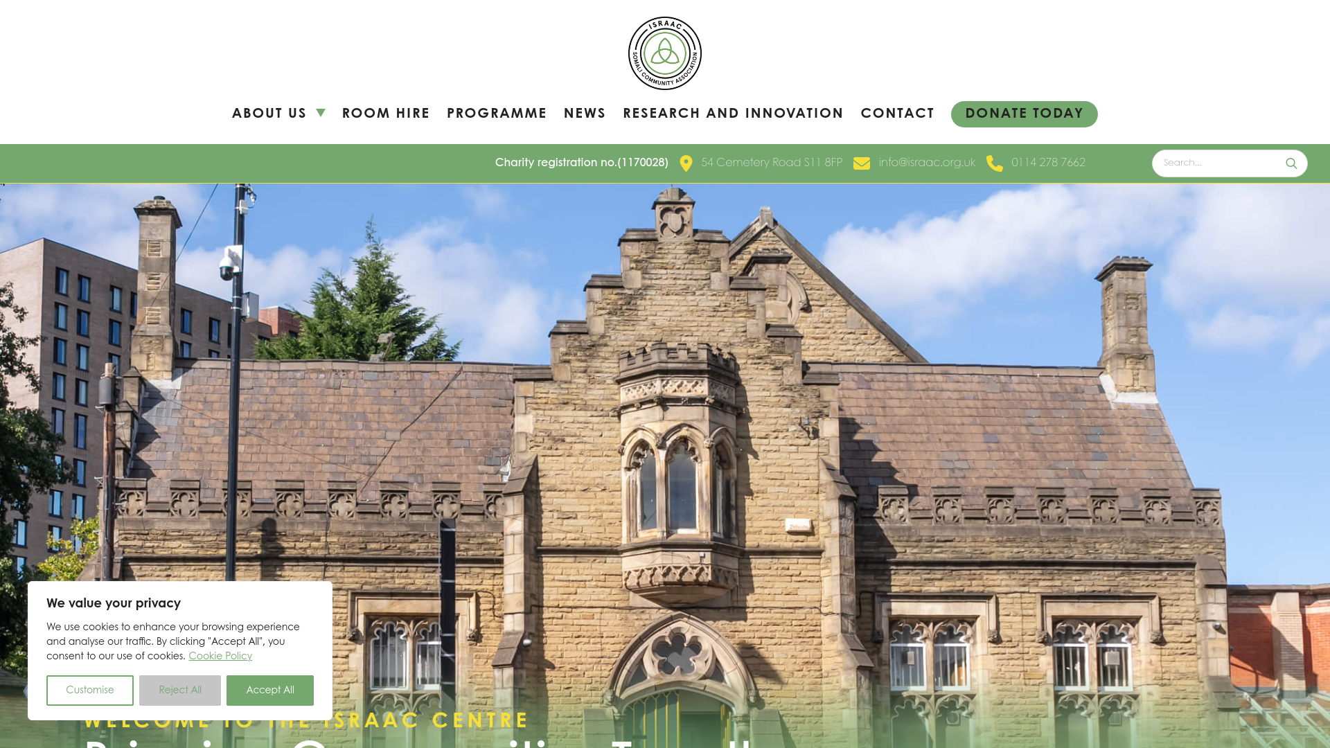 Website screenshot