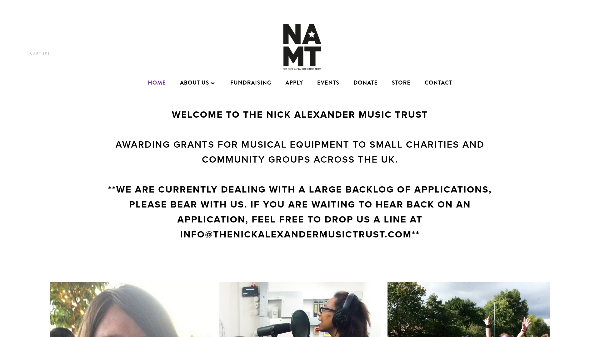 Website screenshot