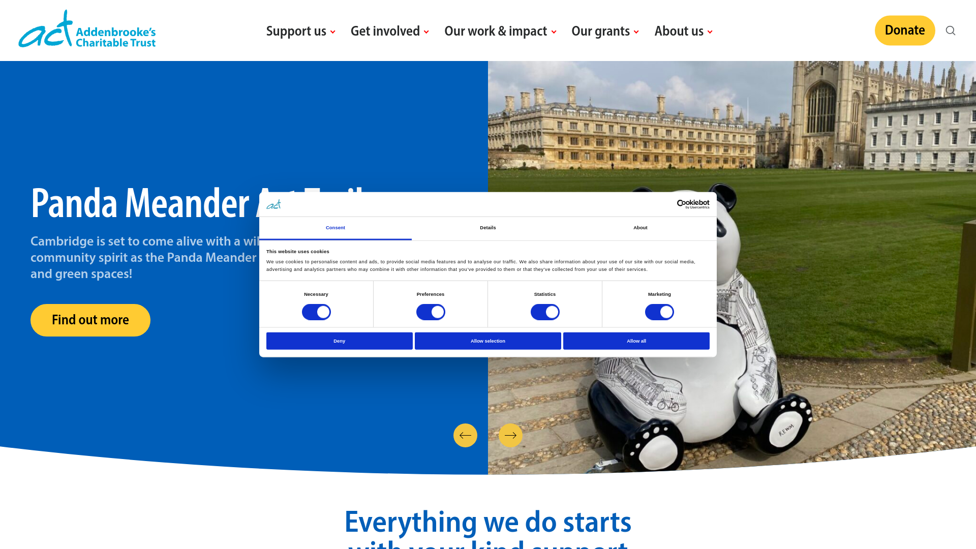 Website screenshot