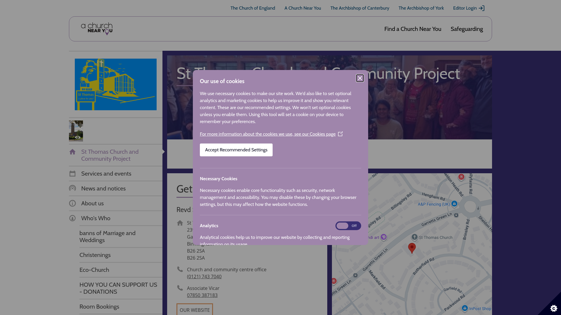 Website screenshot
