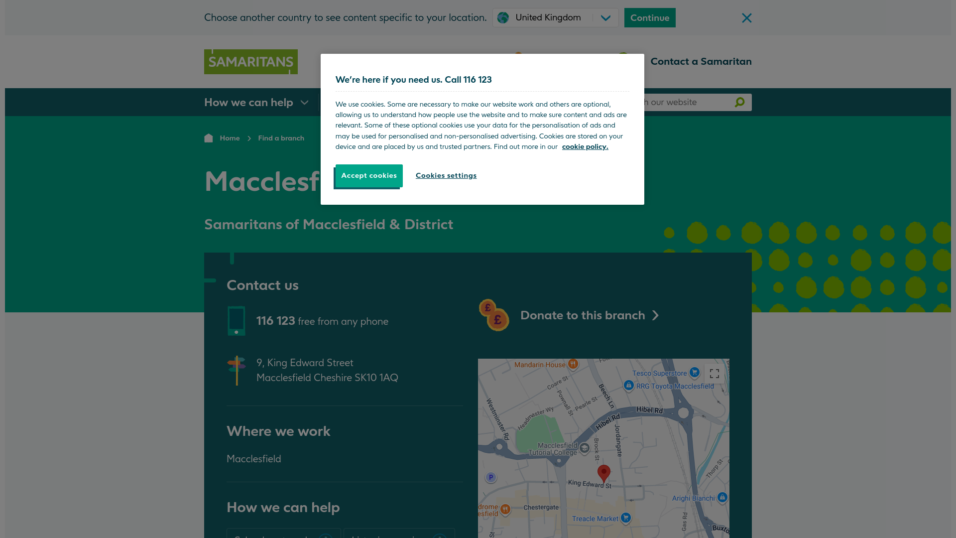 Website screenshot