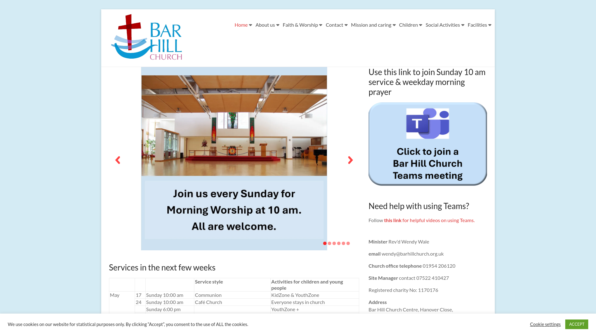 Website screenshot