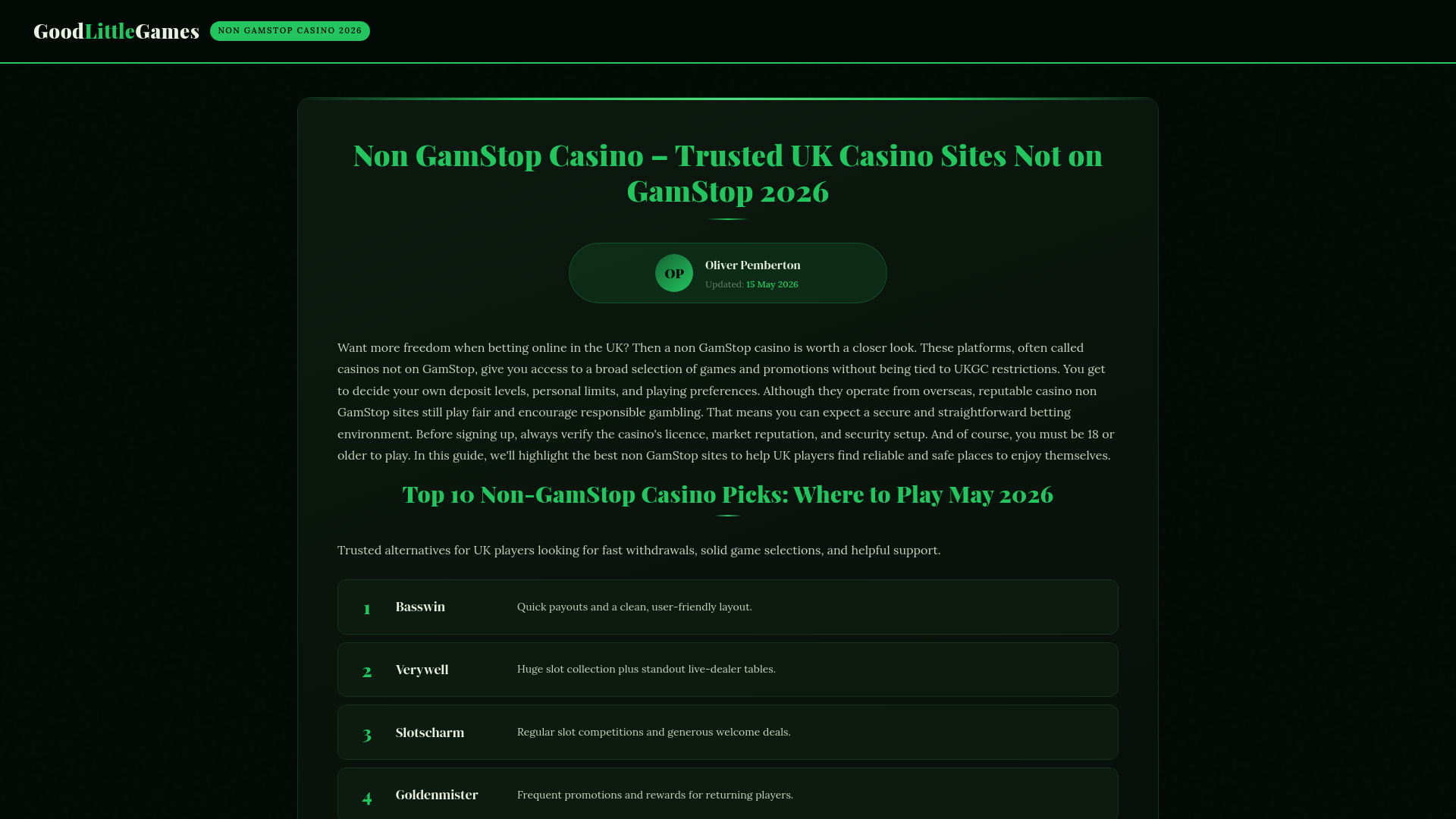 Website screenshot